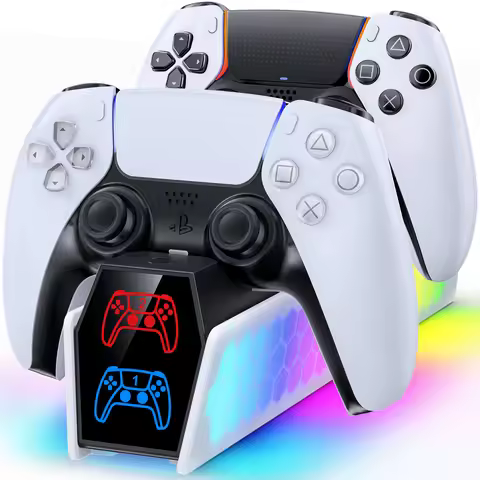 For PS5 Controller Charging Station With LED Indicators Fast Charging Stand For PS5 Edge & Dual Cont