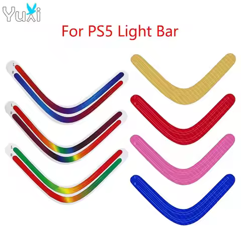 YuXi For PS5 LED Light Bar Rainbow Gradient Sticker for PS 5 Drive Digital Edition Host Self Adhesiv