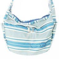 Aigle Shoulder Bag Nylon Striped blue Direct from Japan Secondhand