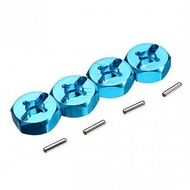 ☆☆4Pcs Hexagonal Combiner Wheel Rim Hex 7Mm Upgrade 12Mm Metal Adapter for 1/18 Wltoys A949 A959 A96