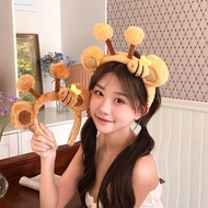 Cute bee hairband, cartoon face wash hairband, funny style hair accessories for adults & children