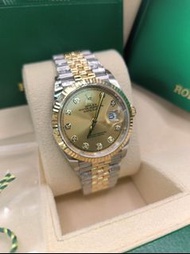 ROLEX 勞力士 36mm 126233-0017 鑲鑽香檳色