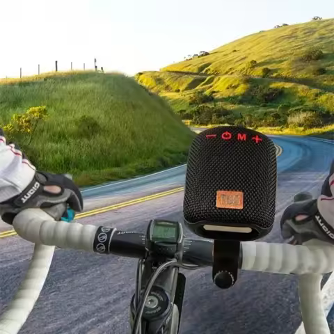 Outdoor Bicycle Bluetooth Speaker Portable Wireless Sound Box Rechargeable Handlebar Speaker Waterpr