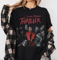 Michael Jackson 80S Thriller Crew Neck T-Shirt Unisex Summer Pure Cotton Streetwear Shirt/T-Shirt Gr