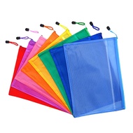 Zip Bag Double Layer Document File Waterproof File Organizer Big Capacity Student Stationery