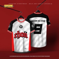 Baju Choii Fariz Azri Football Shirt Custom Name and Number Retro Jersi Oversize Streetwear Jersey