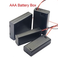 AAA Battery Holder Case Box with Leads with ON/OFF Switch Cover 2 3 4 Slot PH2.0 Standard Battery Co