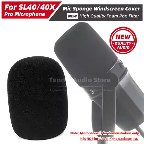 Replacement For FDUCE SL40 SL40X SL 40 X 40X Microphone Windscreen Pop Filter Mic Foam Cover Shield 