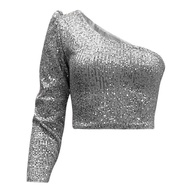 Sequin Top - One Sleeve Top