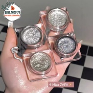 ZVEV Glitter Highlighting Eyeshadow Gel Creates a Glitter Effect, Shimmer Monochrome Eyeshadow for E