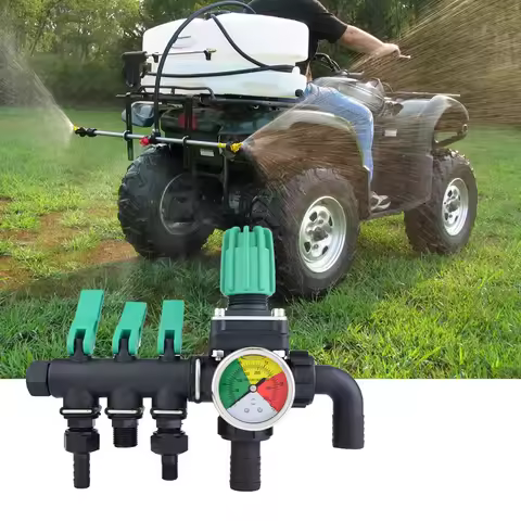Agricultural Sprayer Control Shut Off Valve 3 Way Water Splitter Sprayer Splitter 3 Way Water Contro
