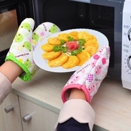 Thick Heat Resistant Oven Cooking Gloves Oven Hand Gloves Baking Microwave Oven Gloves/