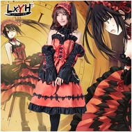 🎉Cosplay🎉 【LXYH- COSER KING】 DATE A LIVE Nightmare Tokisaki Kurumi Cosplay Costumes ชุดคอสเพลย์ ชุด