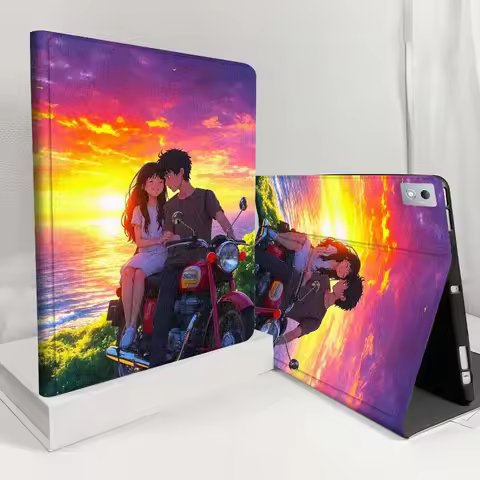 Motorcycle Couple Anime Tablet Case For Xiaoxin Legion Tab Y900 Y700 K10 M10 P11 Pad Pro GT Plus 3rd