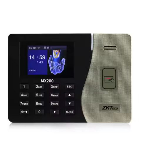 ZKTime 5.0 MX200-ID 125khz Card Attendance System SSR Proximity Card Time Clock Employee Control Mac