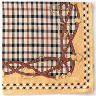 DAKS Vintage Handkerchief Horse Bridle Check 21 x 21 inches