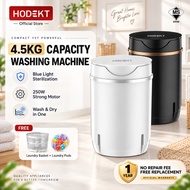HODEKT 7.5/4.5kg Mesin Basuh Mini Washing Machine Portable Washer Machine With Dryer 4.5kg Small Mes