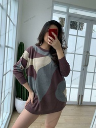 baju rajut wanita terbaru ukuran jumbo xxxl ld 140  Realpict / big size blouse