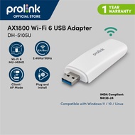 Prolink USB WiFi6 Adapter AX1800 5G/2.4G WiFi Receiver Antenna Dongle Wireless USB Network Adapter W