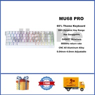 Iyx MU68 Pro Magnetic Switch Keyboard 65% RGB Hot swappable CNC All Aluminum Magnetic Switch Keyboar