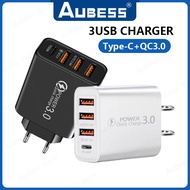 3B TYPE-C Multi-port Charger PD  Gauge European Gauge Power Adapter 4-port Charging Head Mobile one Chargers essories