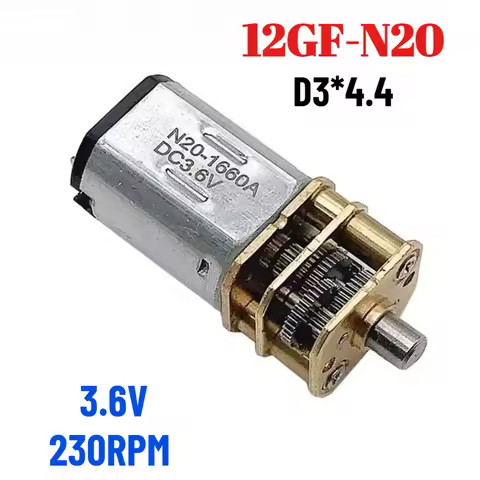 1PC 12GF-N20 D3*4.4 3.6V 230RPM Micro High Torque Metal DC Reducer Motor for Xiaomi Electric Screwdr