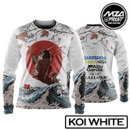 pancing edition baju koi fishing jersey sublimation | clothes anti-uv fishing | size xs - 8xl shimano bossna seahawks