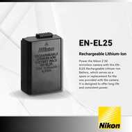 100% ORIGINAL Nikon EN-EL25 Rechargeable Lithium-Ion Battery (7.6V, 1120mAh) For Nikon Z50,Z30