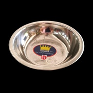 m2 Stainless Steel Deep Plate 14cm Kings Brand / ( Inner 13cm , Outter 145mm , H33mm )1PCs