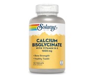 鈣片(對胃部最溫和的鈣片)Solaray Calcium Bisglycinate 1000mg with Vitamin D-3