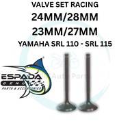 ESPADA VALVE RACING SET VALVE 24 28 VALVE 23 27 HEAD RACING VALVE YAMAHA SRL 110 LAGENDA 110 SRL 115