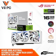 ASUS ROG Astral GeForce RTX™ 5080 / RTX5080 / RTX 5080 16GB GDDR7 WHITE OC Edition GAMING GRAPHIC CA