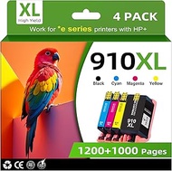 910XL Ink Cartridges Combo Pack Replacement for HP 910 Ink with HP OfficeJet Pro 8025e 8015e 8028e 8