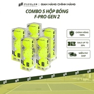 Combo of 5 boxes of Facolos pickleball balls, monolithic molded F-Pro Gen 2 balls meeting internatio