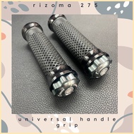 ◮ ▬ ☎ Rizoma 275 CNC Aluminum Billet Universal Handle Grip Set Nmax Aerox PCX Sniper Beat Raider