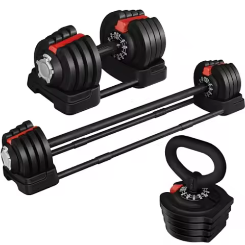 Adjustable Dumbbell Set 40lbs/52.5lbs/90lbs Fast Adjust Free Weight Dumbbells with Tray for Men/Wome