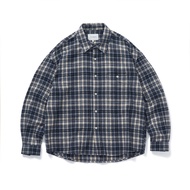 714street | เสื้อเชิ้ตแขนยาวลายสก็อตแบบฟลีซสไตล์เรโทร