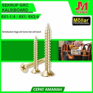 MOLLAR GRC BNS Calsiboard Screw Bolts Per Pack [100 Pcs] 3cm-2.5cm-2cm Plus Screw Head 6 x 3/4"-1"-1