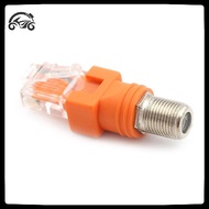 [8C11] F Female to RJ45 Male Coaxial Barrel Coupler Adapter RJ45 to RF Connector [8C]