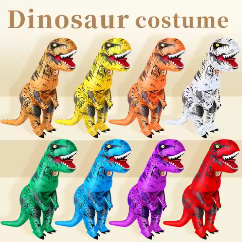 Halloween Funny Costume, Tyrannosaurus Rex Dinosaur Inflatable Costume, Adult Props Costume, Dinosau