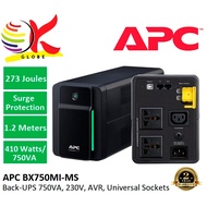 APC UPS BX750MI-MS 750VA, 230V BACK UPS AVR UNIVERSAL SOCKET WITH BATTERY BACKUP * UNINTERRUPTIBLE P