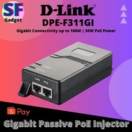 D-Link DPE-F311GI 1-port Gigabit 802.3af PoE & 802.3at PoE+ Injector | 30W