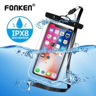 Fonken IPX8 Universal Waterproof Phone Case Water proof Bag Mobile Cover for iphone 11 12 Pouch Coque Underwater Cases Protector
