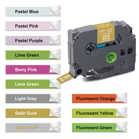 Compatible Brother tze Tape Brother Label Tape 12mm Ribbon tze-231 Tape Mulity Colors for Brother PT