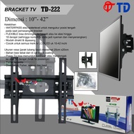 BRACKET TV UNIVERSAL PENOPANG TV LED LCD 10 Inch - 42 Inch / BRACKET TV WATERPASS