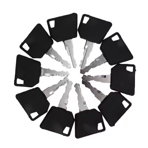 10 Pcs Ignition Keys 14607 14707 For JCB 3CX Bobcat Bomag Caterpillar Dynapac Ford Gehl Hamm Hang Mo