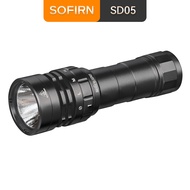 Sofirn Powerful 3000 lumens Diving Flashlight SD05 Underwater 100 meters Waterproof IPX8 Using Lumin