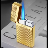 Pemetik Api Berbunyi Ting Jet Biru Emas Gas Butana