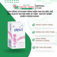 Viên uống Vitamin tổng hợp cho bà bầu bổ bầu Elevit Bayer Hộp 30 Viên - elevit