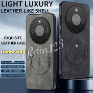 For Honor X9d 5G Luxury Ultra Thin Slim Leather For Magnetic Phone Case For Honor X9 a b c d HONOR X